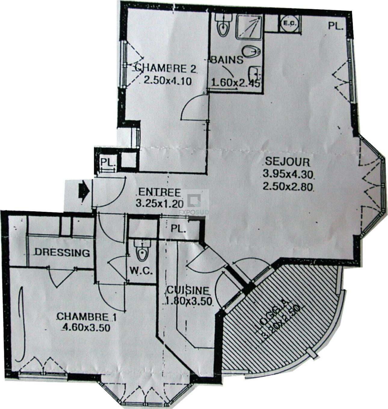 Location Appartement CANNES 2 salles d'eau